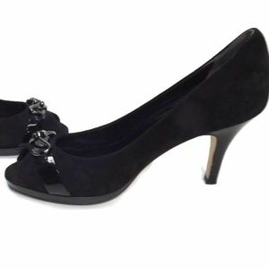 Cole Haan Air Shoes size 7 B BLACK Suede Leather